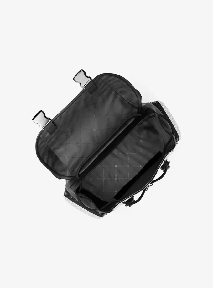 Cooper Metallic Striped Signature Logo Backpack Cooper Metallic Striped Signature Logo Backpack