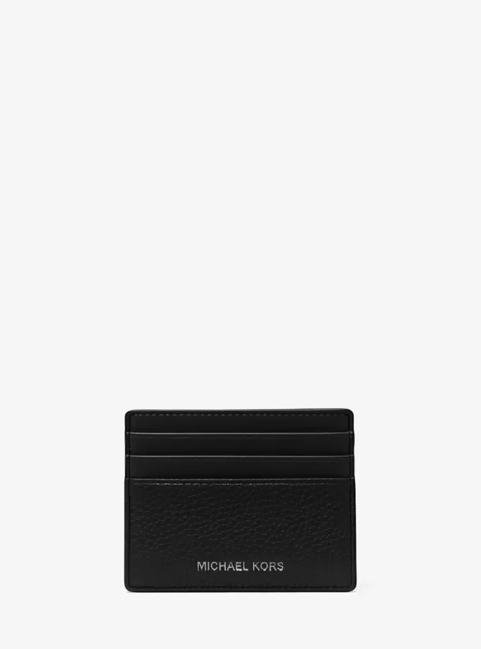 Cooper Pebbled Leather Tall Card Case