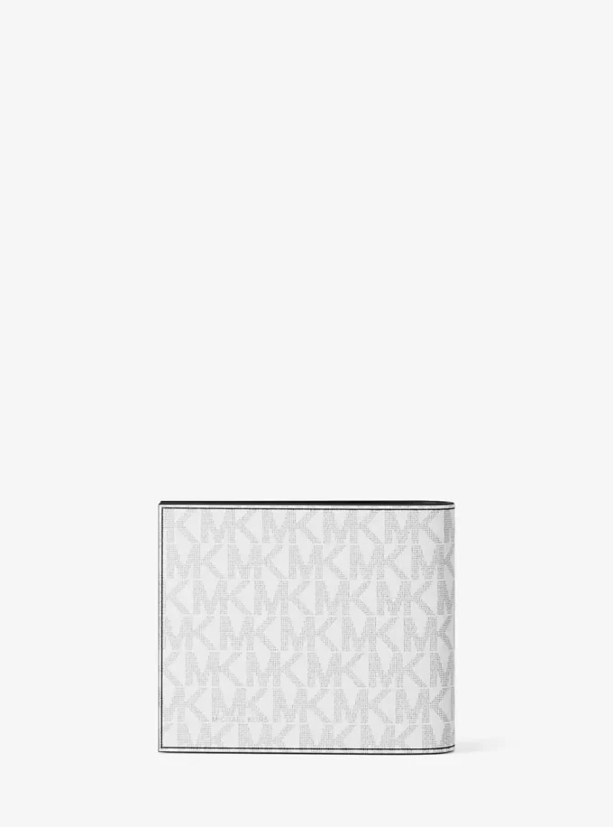 Cooper Signature Logo and Metallic Stripe Billfold Wallet