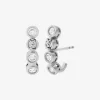 Cubic Zirconia Climber Earrings