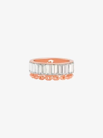 Cubic Zirconia Double Layered Ring
