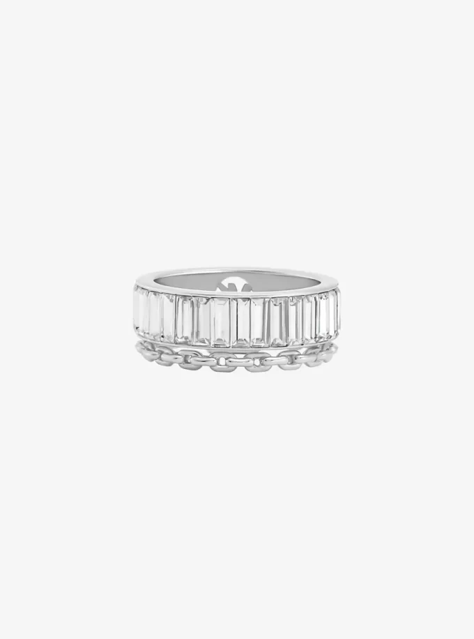 Cubic Zirconia Double Layered Ring Cubic Zirconia Double Layered Ring