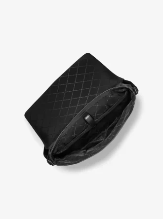 Cyrus Medium Pebbled Leather Messenger Bag Cyrus Medium Pebbled Leather Messenger Bag