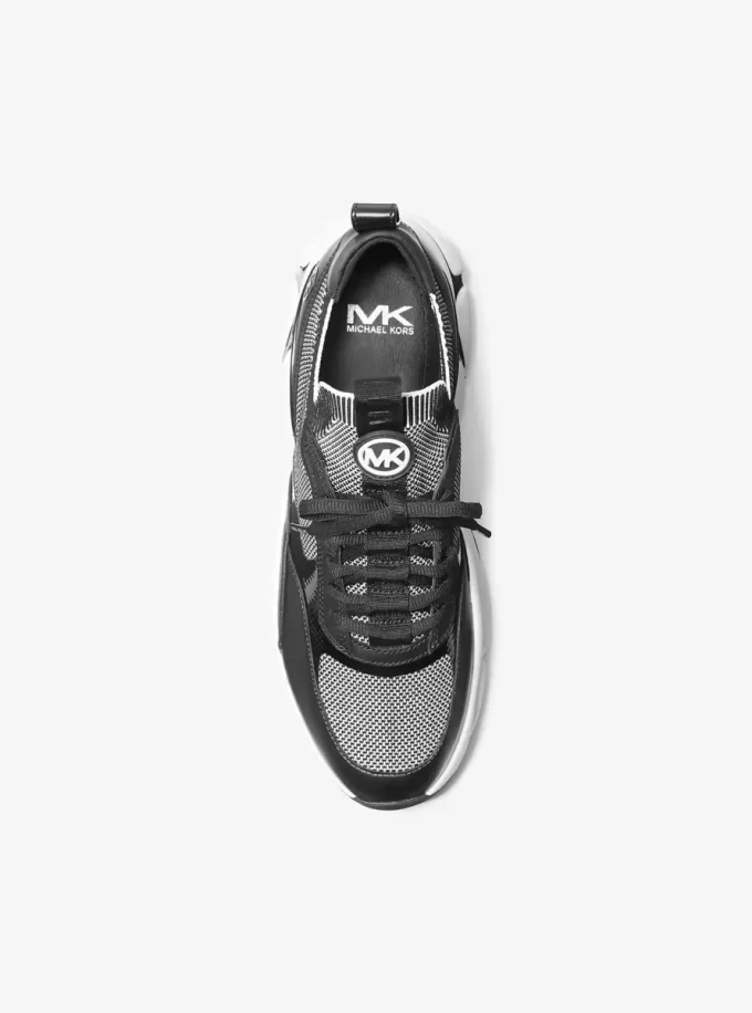 Darius Two-Tone Stretch Knit Trainer