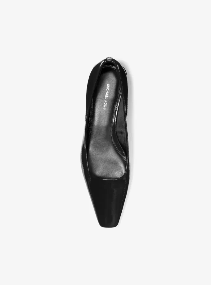 Darrah Crackled Patent Leather Ballet Flat Darrah Crackled Patent Leather Ballet Flat