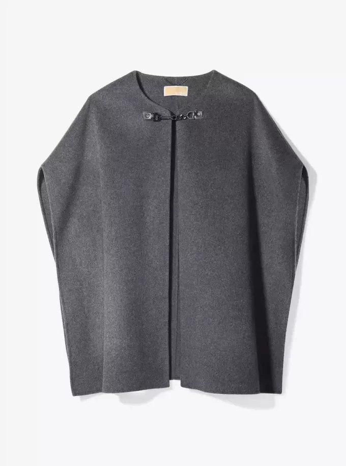 Double Face Wool Blend Cape