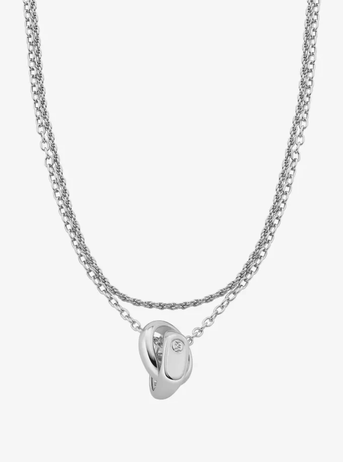 Double Layered Intertwined Necklace