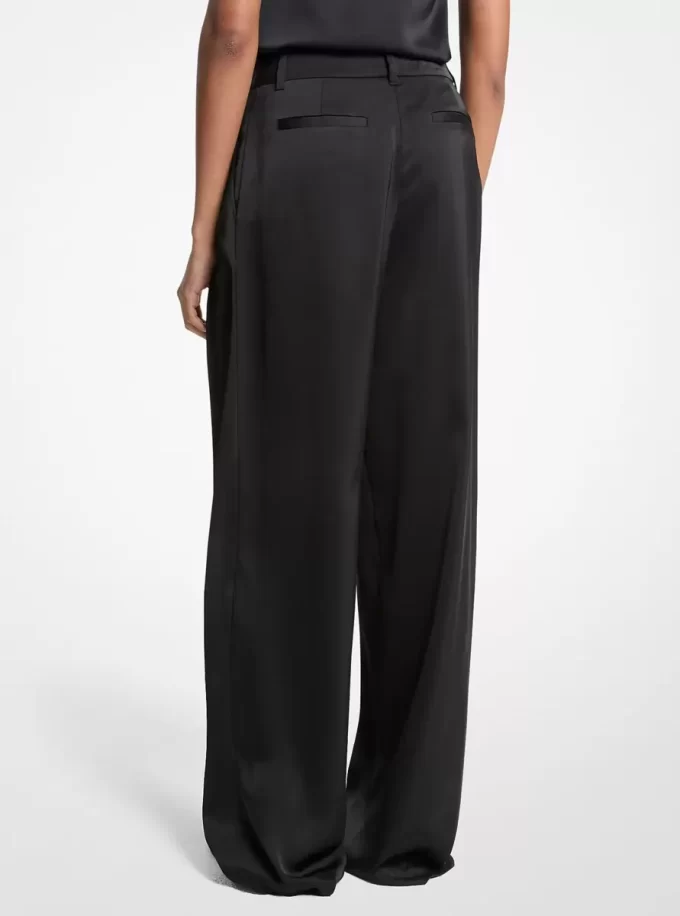 Drapey Satin Wide Leg Pants