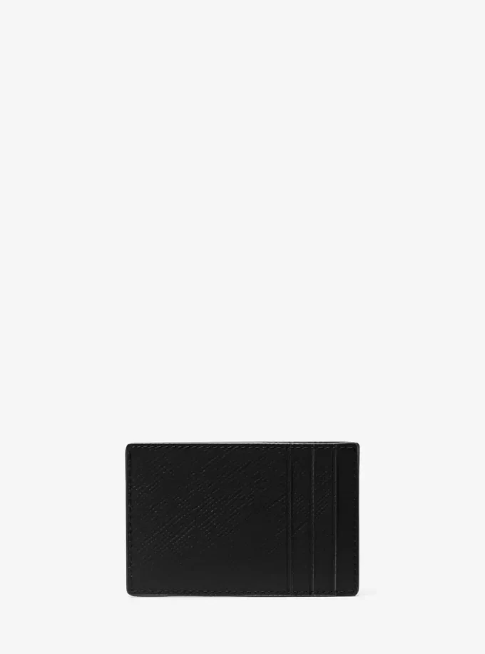 Edison Scratch-Resistant Crossgrain Leather Card Case Edison Scratch-Resistant Crossgrain Leather Card Case