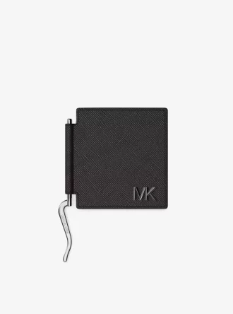 Edison Scratch-Resistant Leather Card Case with Money Clip