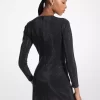 Embellished Scuba Mini Dress