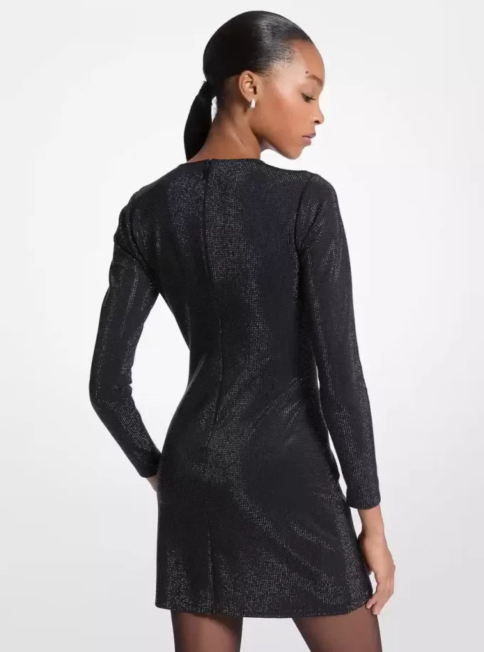 Embellished Scuba Mini Dress