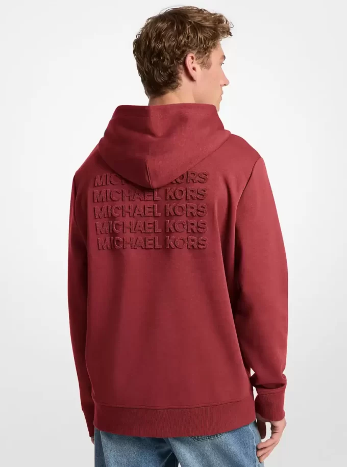 Embossed Logo Cotton Blend Hoodie Embossed Logo Cotton Blend Hoodie