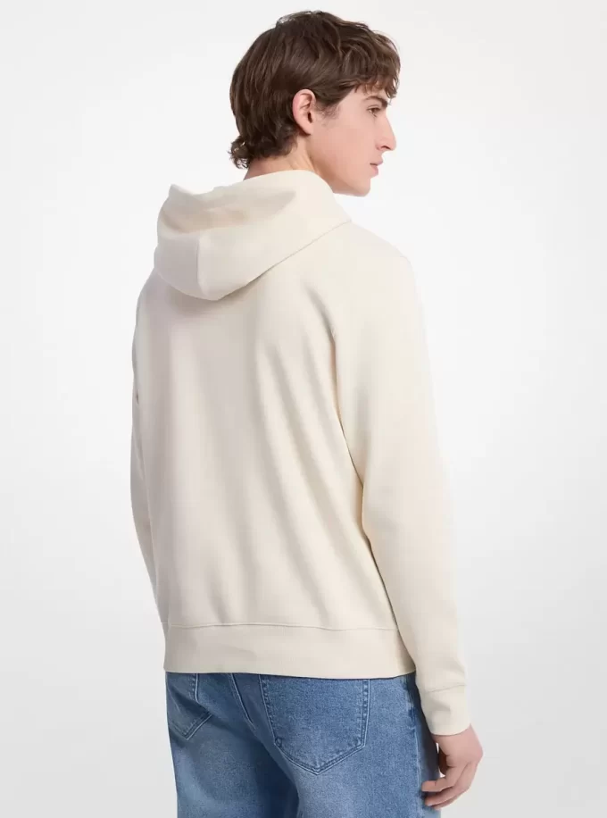 Embossed Logo Cotton Blend Hoodie Embossed Logo Cotton Blend Hoodie