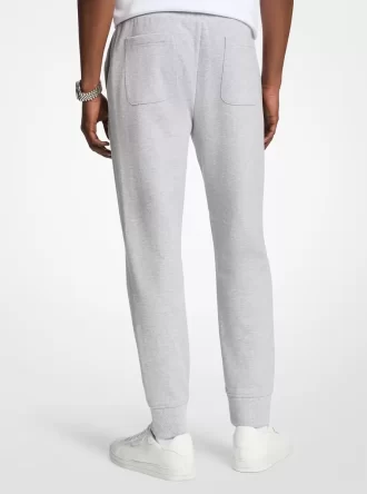 Embossed Logo Cotton Blend Joggers