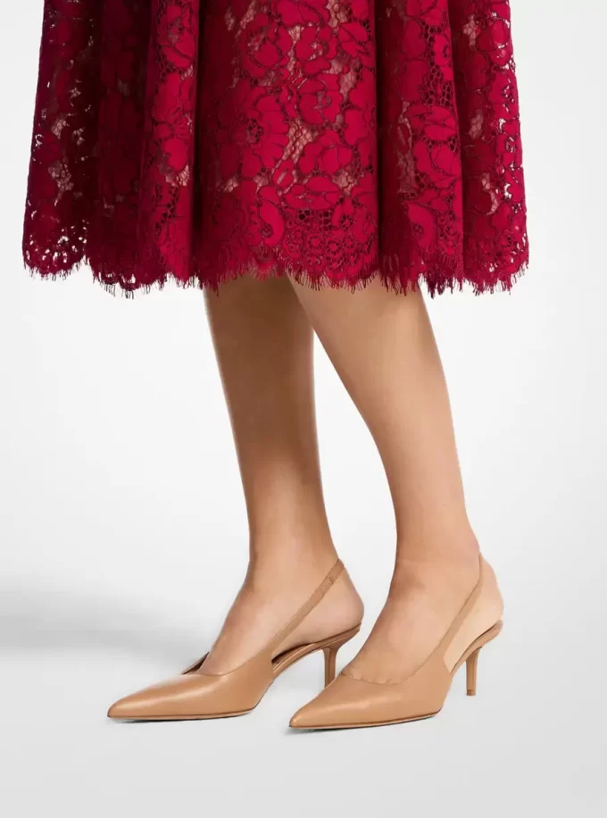 Emma Leather Slingback Pump