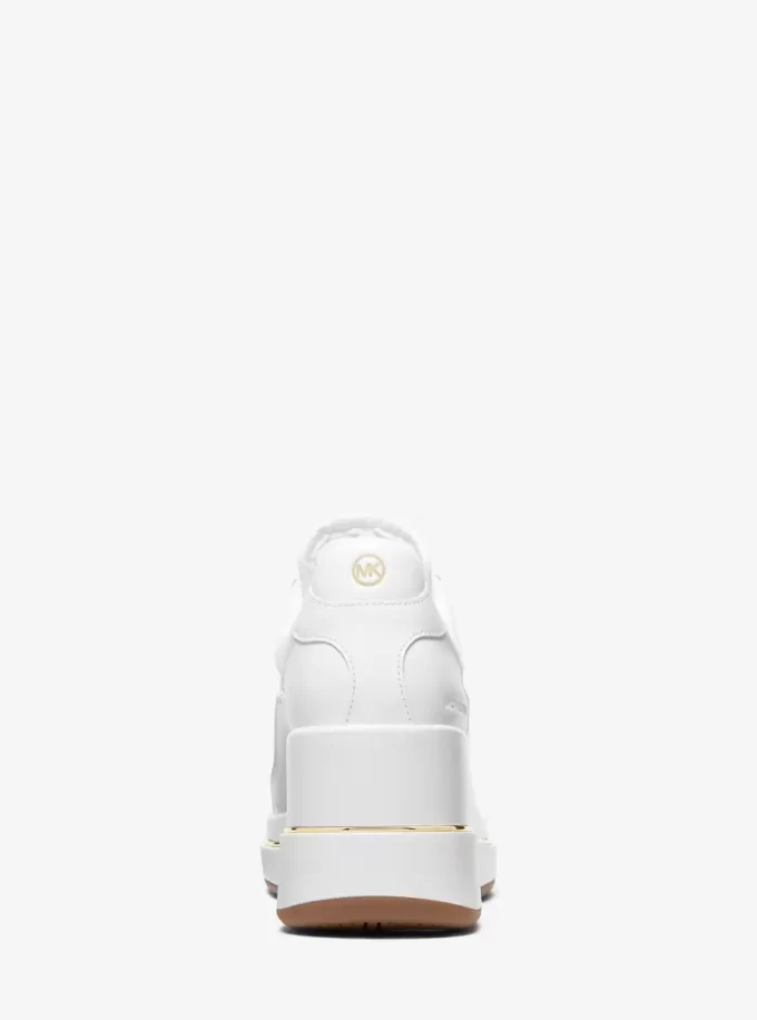 Emmy Leather and Mesh Wedge Trainer Emmy Leather and Mesh Wedge Trainer