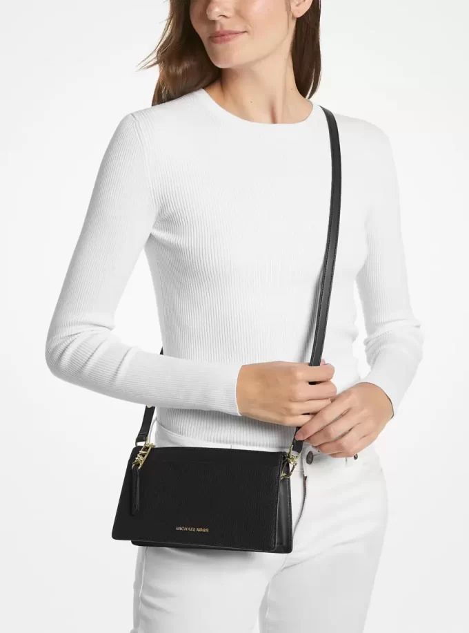 Empire Large Leather Convertible Crossbody Bag Empire Large Leather Convertible Crossbody Bag