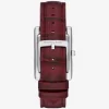 Essex Silver-Tone and Crocodile Embossed Leather Watch Essex Silver-Tone and Crocodile Embossed Leather Watch