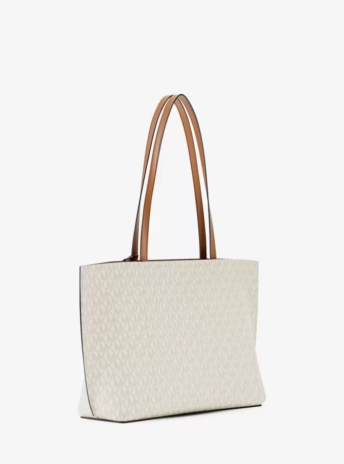 Evelyn Large Signature Logo Tote Bag