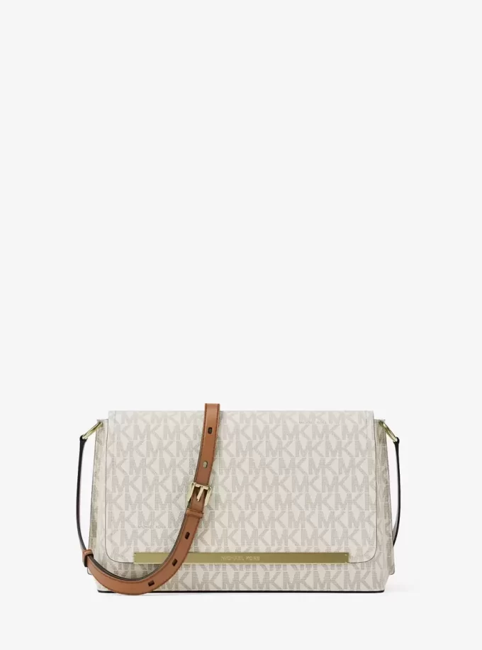Evelyn Medium Signature Logo Crossbody Bag