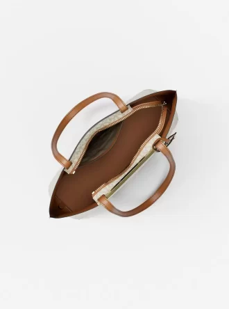 Tanner Large Printed Signature Logo Reversible Packable Tote Bag