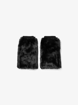 Faux Fur and Wool Leg Warmers