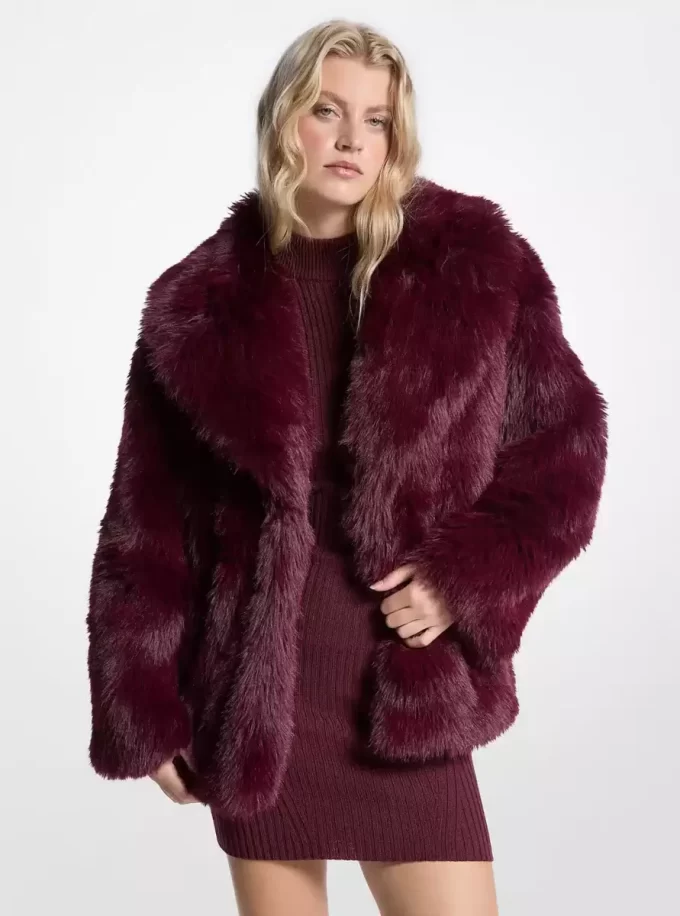 Faux Fur Peacoat Faux Fur Peacoat