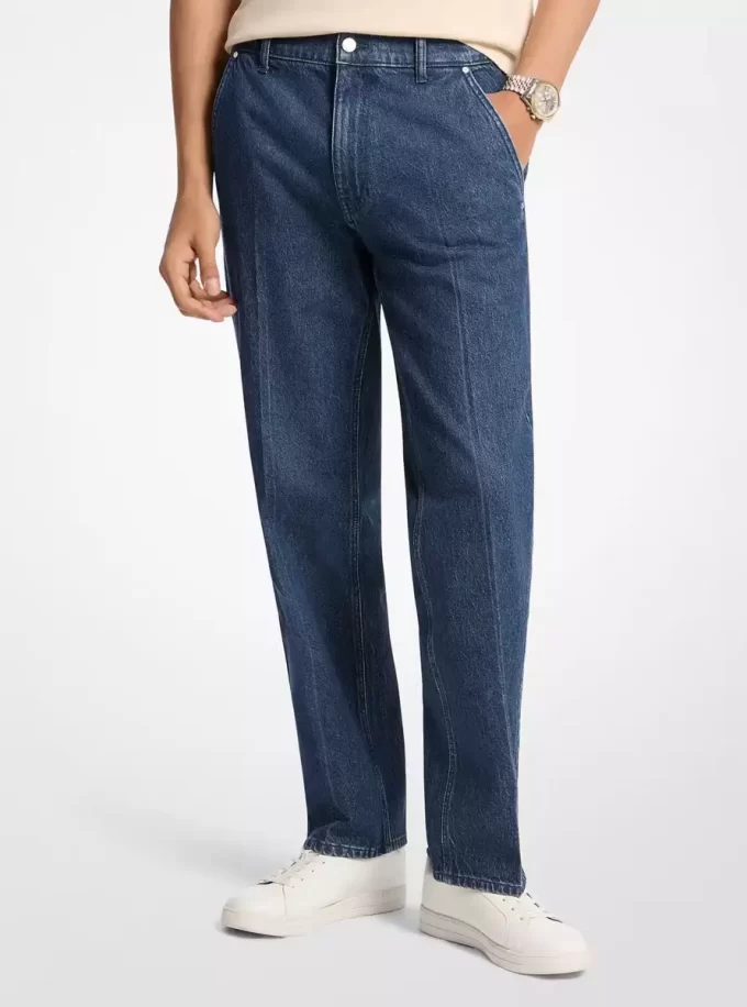 Finn Straight-Fit Stretch Denim Jeans