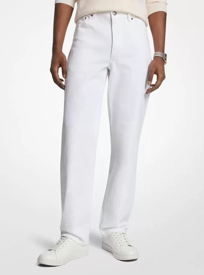 Finn Straight-Leg Stretch Denim Jeans