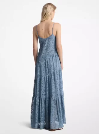 Floral Lace Tiered Slip Dress