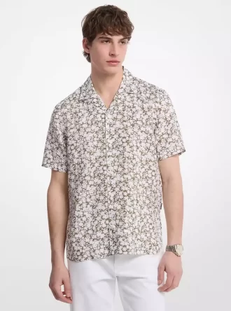 Floral Linen Camp Shirt