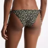 Floral Print Stretch Nylon Bikini Bottom