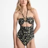 Floral Print Stretch Nylon Swimsuit Floral Print Stretch Nylon Swimsuit