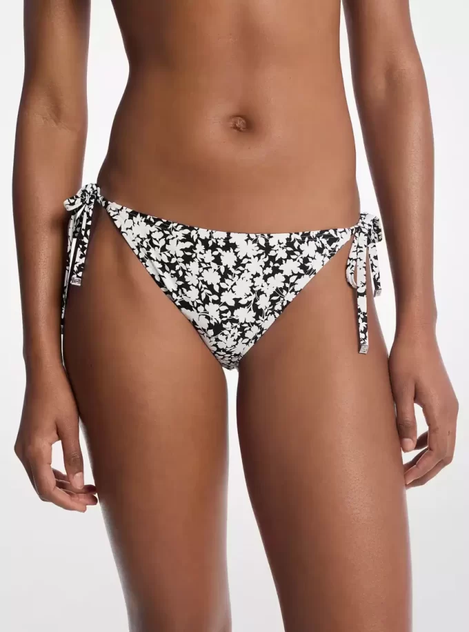 Floral Print Triangle Bikini Bottom