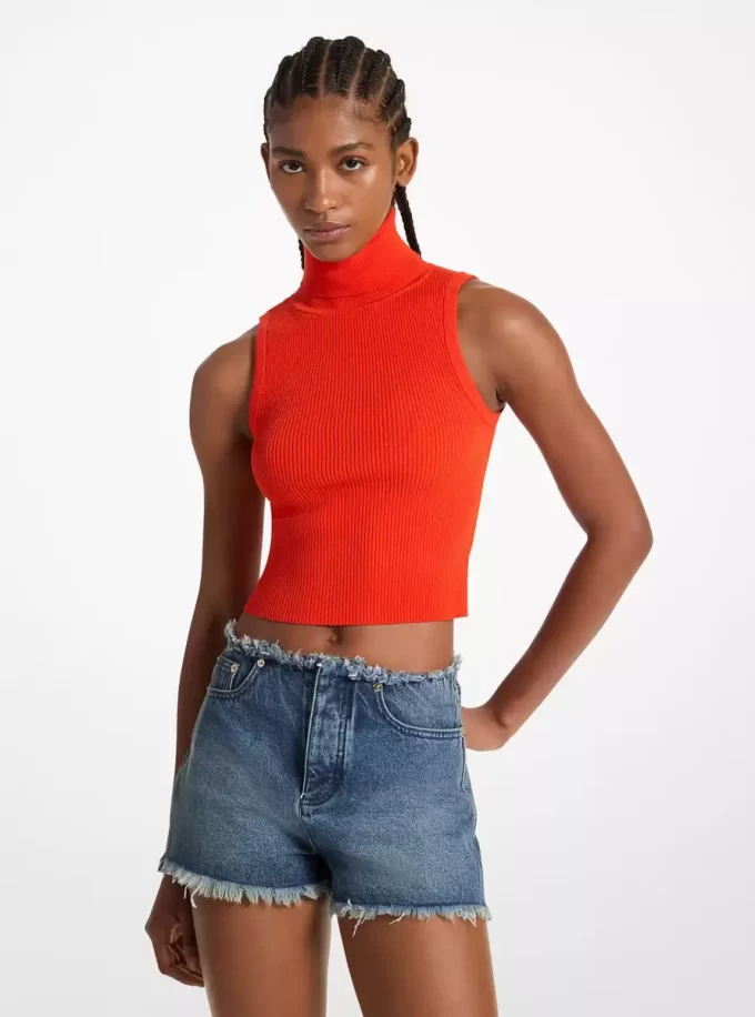 Frayed Denim Shorts Frayed Denim Shorts