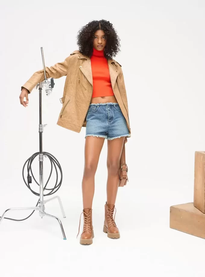 Frayed Denim Shorts Frayed Denim Shorts