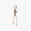 Gold-Tone and Braided Cord Bag Charm