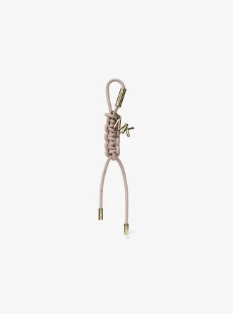 Gold-Tone and Braided Cord Bag Charm
