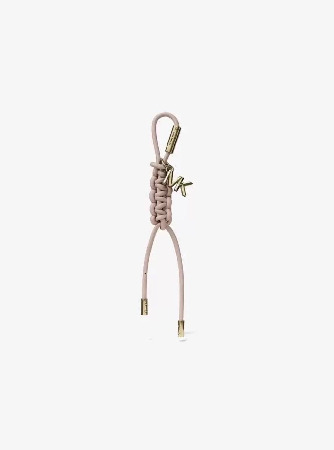 Gold-Tone and Braided Cord Bag Charm
