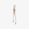 Gold-Tone and Braided Cord Bag Charm