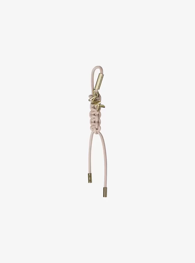 Gold-Tone and Braided Cord Bag Charm