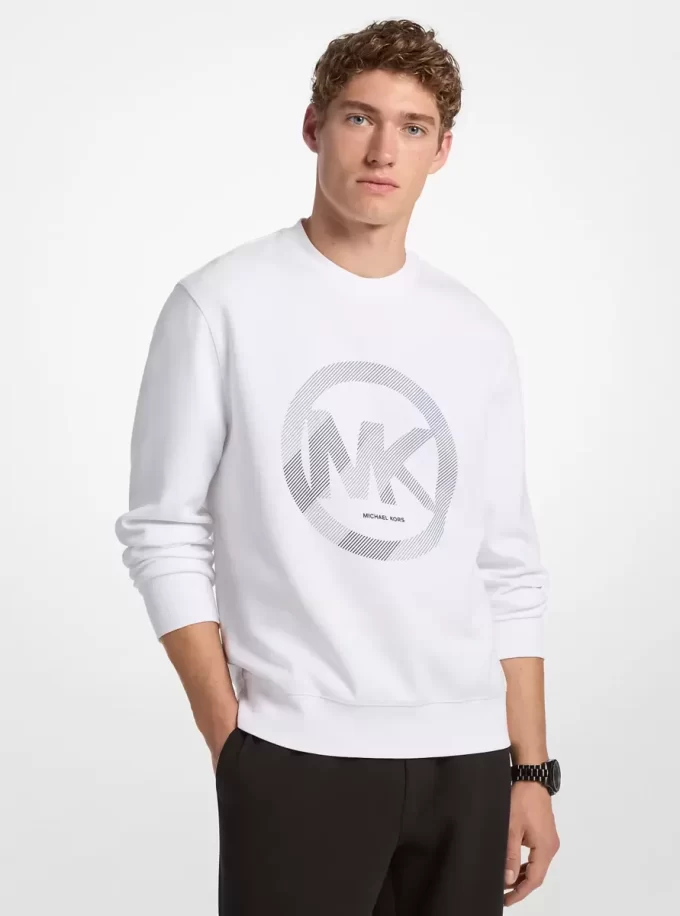 Graphic Logo Cotton Blend Crewneck Sweatshirt Graphic Logo Cotton Blend Crewneck Sweatshirt