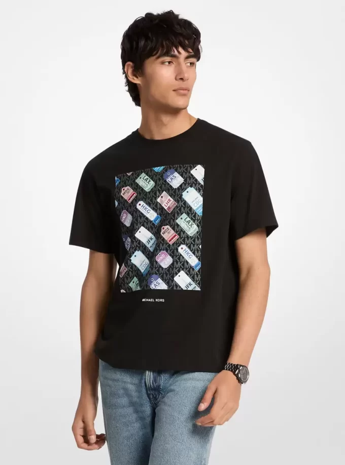 Graphic Logo Cotton T-Shirt