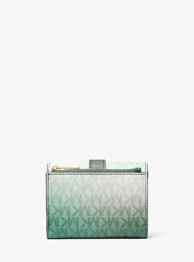 Greenwich Medium Ombré Signature Logo Tri-Fold Wallet Greenwich Medium Ombré Signature Logo Tri-Fold Wallet