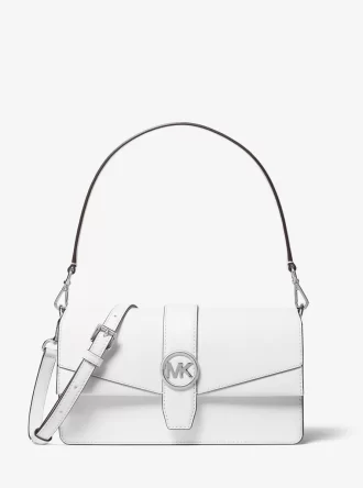 Greenwich Medium Saffiano Leather Convertible Shoulder Bag