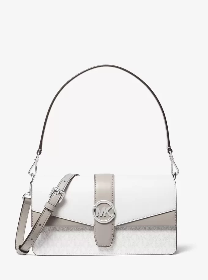 Greenwich Medium Signature Logo Convertible Shoulder Bag