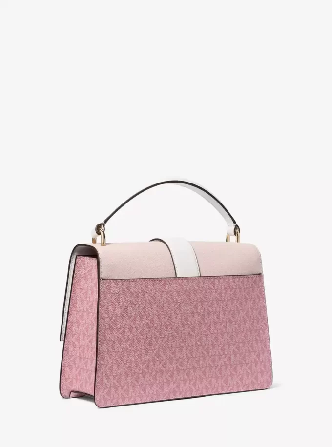 Greenwich Medium Signature Logo Satchel