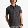 Greenwich Signature Logo Print Cotton Polo Shirt