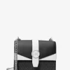 Greenwich Small Color-Block Signature Logo Crossbody Bag